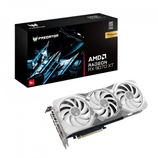 Відеокарта AMD Radeon RX 9070 XT 16GB GDDR6 Predator BiFrost OC Acer (DP.Z4FWW.P02)