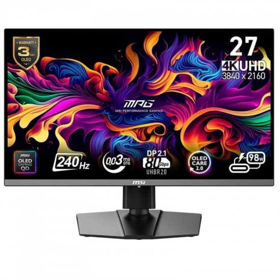 Монітор MSI 26.5" MPG 272URX QD-OLED Black 240Hz