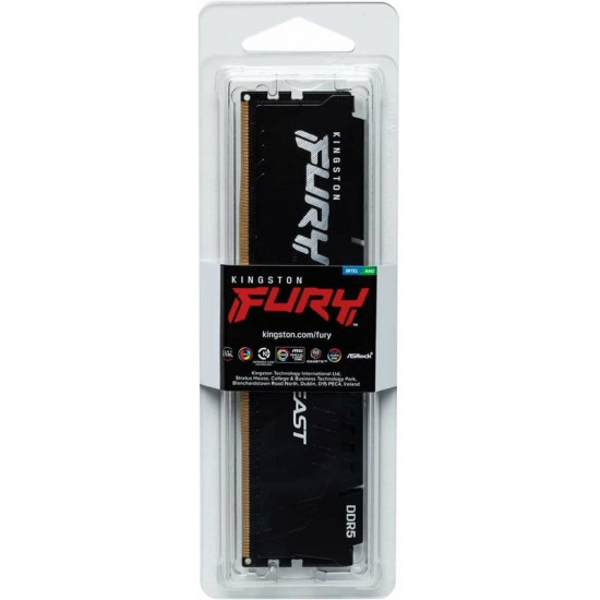 Модуль пам`яті DDR5 16GB/5600 Kingston Fury Beast Black (KF556C36BBE-16)