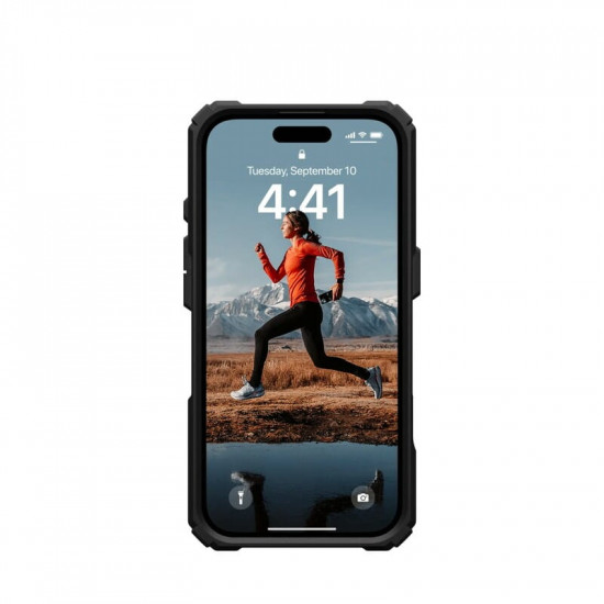 Чохол-накладка Urban Armor Gear Plasma XTE MagSafe для Apple iPhone 16 Black/Orange (114476114097)
