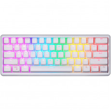 Клавіатура бездротова Motospeed SK66 Gateron Red Hot Swap White (mtsk66wmr)