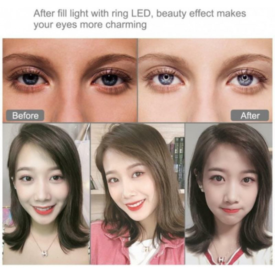 Кільцева LED-лампа Puluz PKT3061B 11.8"+ штатив 1.65 м (PKT3061B)