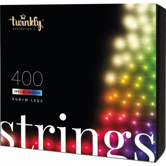 Smart LED гірлянда Twinkly Strings RGBW Gen II (TWS400SPP-BEU) 400LED, 32м, BT+WiFi