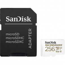 Карта пам`ятi MicroSDXC 256GB UHS-I/U3 Class 10 SanDisk Max Endurance R100/W40MB/s + SD-adapter (SDSQQVR-256G-GN6IA)