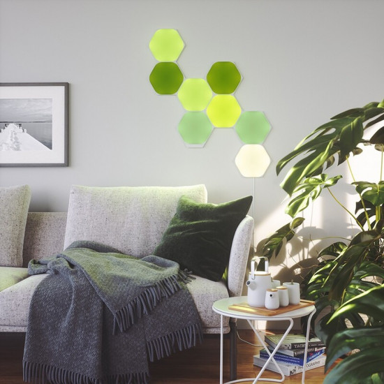 Розумна система освітлення Nanoleaf Shapes Hexagon Starter Kit Apple HomeKit, 15 шт. (NL42-6002HX-15PK)