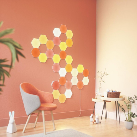 Розумна система освітлення Nanoleaf Shapes Hexagon Starter Kit Apple HomeKit, 15 шт. (NL42-6002HX-15PK)