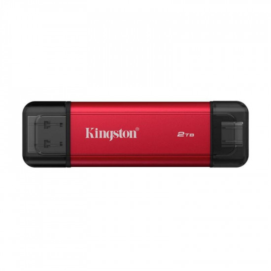Накопичувач зовнішній SSD 2TB Kingston Dual Portable Red (SPSD/2TB)