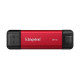 Накопичувач зовнішній SSD 2TB Kingston Dual Portable Red (SPSD/2TB)