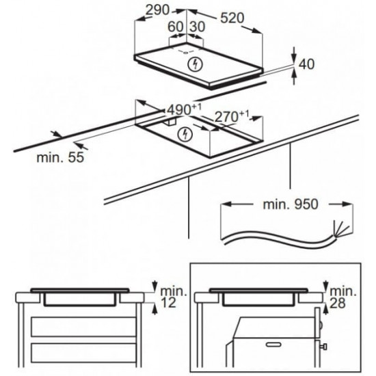 Варильна поверхня Electrolux LHR3233CK