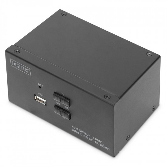 Подовжувач HDMI сигналу Digitus HDMI KVM по IP, 2160P/30hz, (DS-12860)