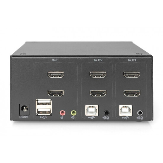 Подовжувач HDMI сигналу Digitus HDMI KVM по IP, 2160P/30hz, (DS-12860)