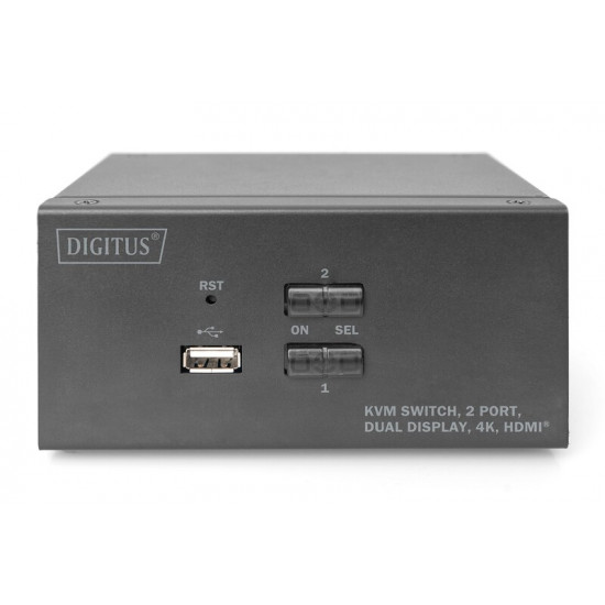Подовжувач HDMI сигналу Digitus HDMI KVM по IP, 2160P/30hz, (DS-12860)