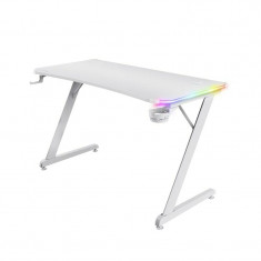 Геймерський стіл Trust GXT 709W Luminus RGB White (25328)