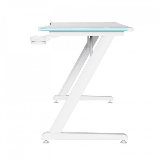 Геймерський стіл Trust GXT 709W Luminus RGB White (25328)