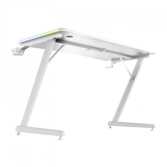 Геймерський стіл Trust GXT 709W Luminus RGB White (25328)