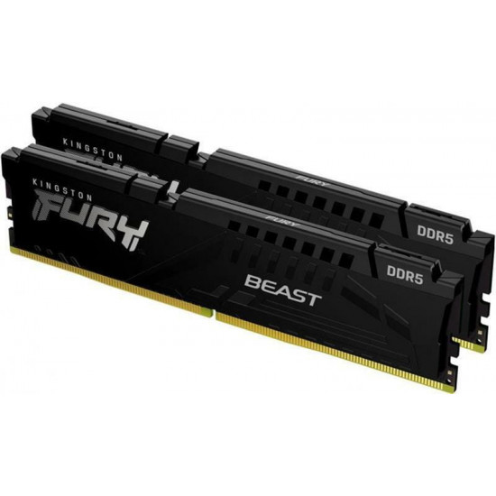 Модуль пам`яті DDR5 2x32GB/6000 Kingston Fury Beast Black (KF560C36BBEK2-64)