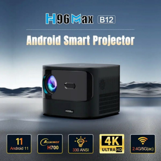 Проєктор H96 Max B12 Black