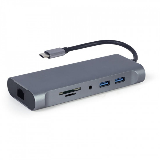 Док станція Cablexpert USB-C 7-в-1 (A-CM-COMBO7-01)