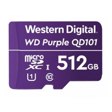 Карта пам`ятi MicroSDHC 512GB UHS-I Class 10 WD Purple QD101 (WDD512G1P0C)