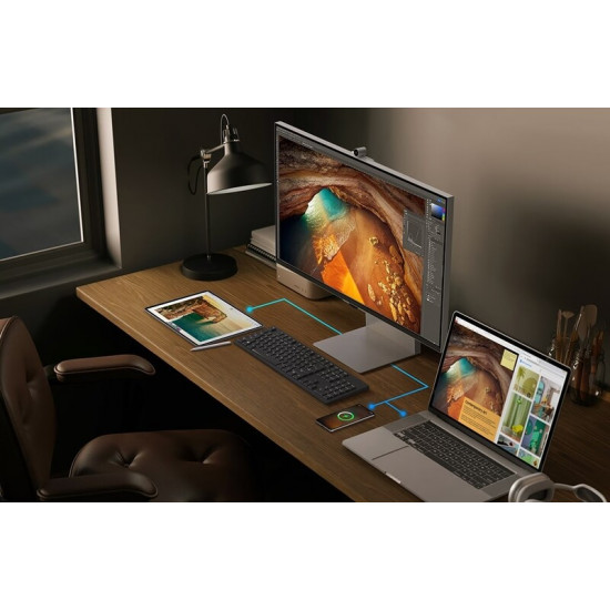 Монiтор Samsung 27" ViewFinity S90PC Silver (LS27C902PAZXUA) IPS