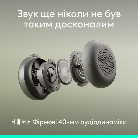 Bluetooth-гарнітура Logitech Zone Wireless 2 ES Off-White (981-001508)