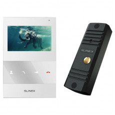 Комплект відеодомофону Slinex ML-16HD(Black)+SQ-04M(White)