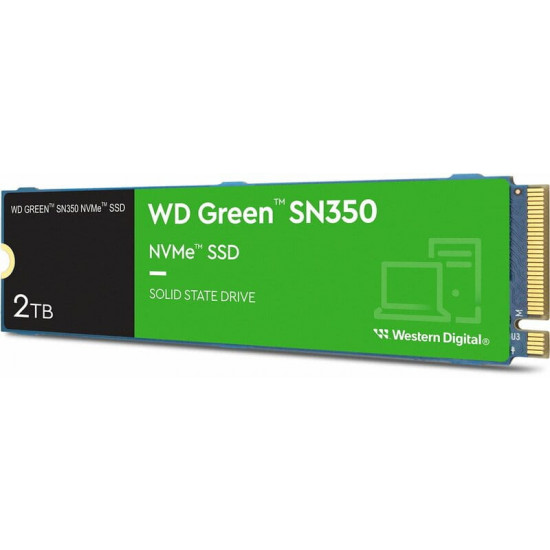 Накопичувач SSD 2TB WD Green SN350 M.2 2280 PCIe 3.0 x4 3D NAND (WDS200T3G0C)