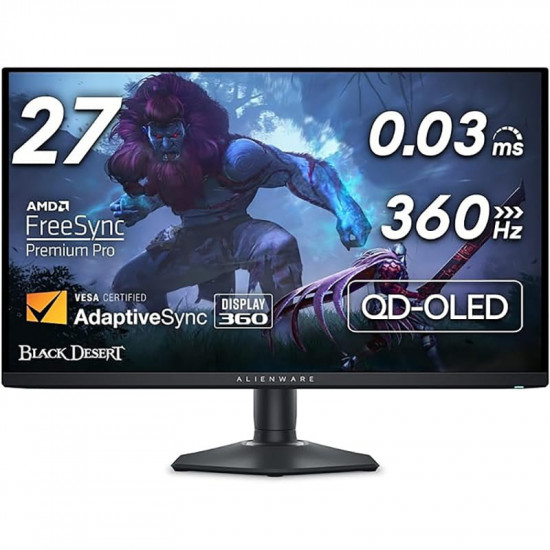 Монітор Dell 26.7" AW2725DF (210-BLHH) QD OLED Black 360Hz