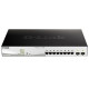 Комутатор D-Link DGS-1210-10MP 8x1GE PoE, 2x1GE SFP, PoE 30Вт/порт, бюджет 130Вт