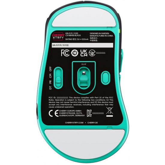 Миша бездротова Cherry Xtrfy M64 RGB Black (CX-M64W-BLACK)