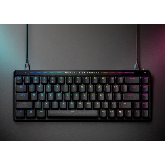 Клавiатура Asus ROG Falchion Ace 68key HFX Magnetic Switches Black (90MP03VE-BKMA00)