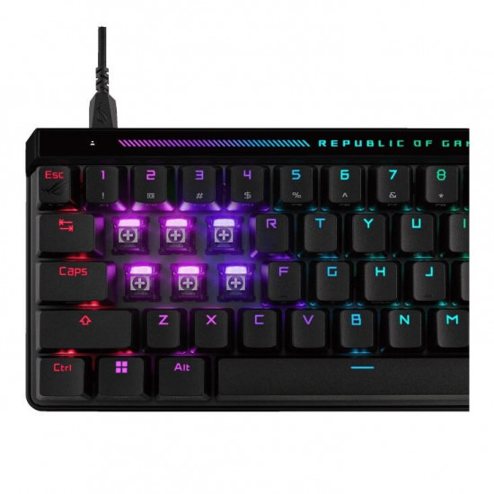 Клавiатура Asus ROG Falchion Ace 68key HFX Magnetic Switches Black (90MP03VE-BKMA00)