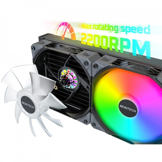 Система водяного охолодження Montech HyperFlow Digital 360 Black