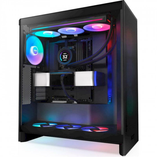 Корпус NZXT H7 Flow RGB Black (CM-H72FB-R1) без БЖ