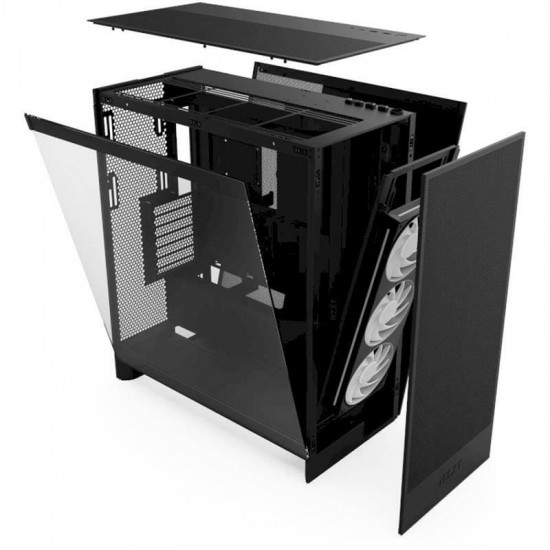 Корпус NZXT H7 Flow RGB Black (CM-H72FB-R1) без БЖ