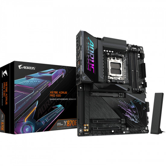 Материнська плата Gigabyte X870E Aorus Pro X3D Socket AM5