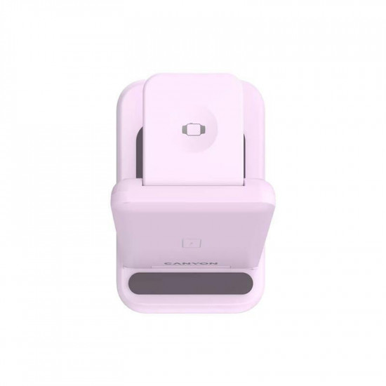 Бездротовий зарядний пристрій Canyon WS-304 15W 2in1 Iced Pink (CNS-WCS304IP)