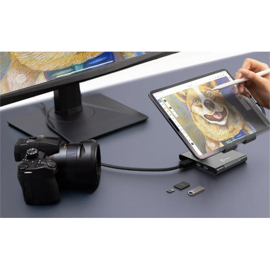 Док-станція J5create USB-C 8-в-1 (JTS224-N)