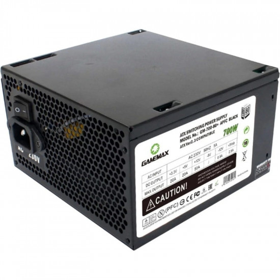 Блок живлення GameMax GM-700 80+ APFC 700W Black