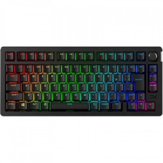 Клавіатура бездротова HyperX Alloy Rise 75 Red RGB UA Black (91Y91AA)