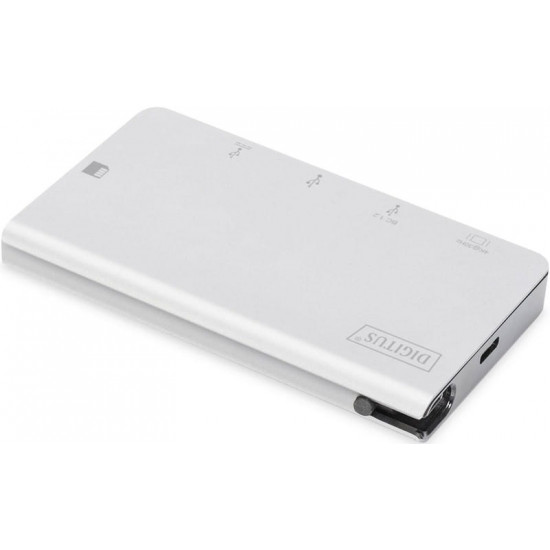 Док-станція Digitus USB-C PD 100W/USB3.0х2/USB-C/SD/MicroSD/HDMI (DA-70867)
