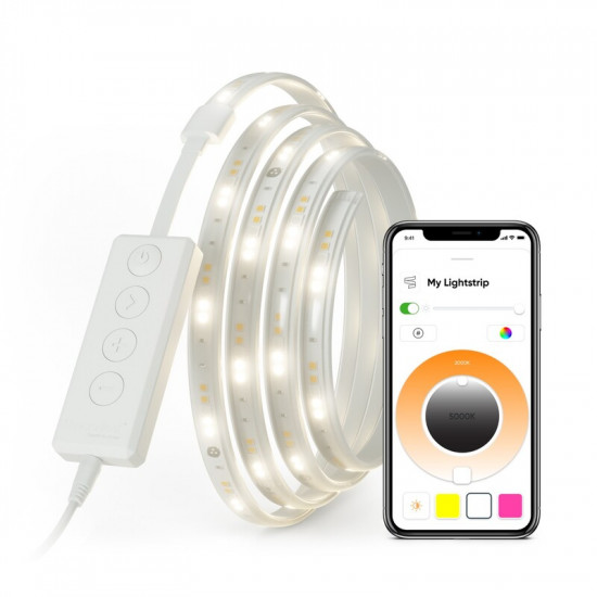 Розумна світлодіодна стрічка Nanoleaf Essentials Lightstrip Starter Kit Apple HomeKit, 2м (NL55-0002LS-2M)