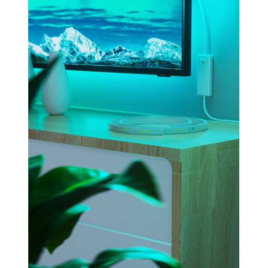 Розумна світлодіодна стрічка Nanoleaf Essentials Lightstrip Starter Kit Apple HomeKit, 2м (NL55-0002LS-2M)