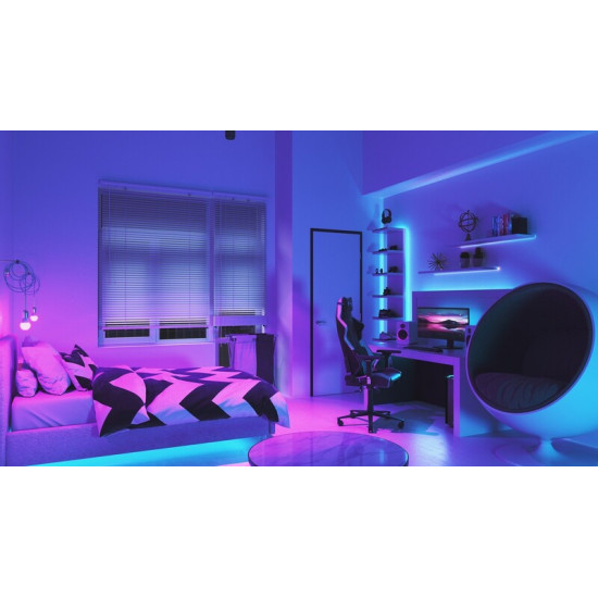 Розумна світлодіодна стрічка Nanoleaf Essentials Lightstrip Starter Kit Apple HomeKit, 2м (NL55-0002LS-2M)