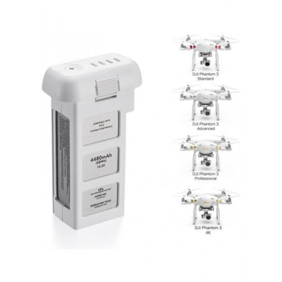 Акумулятор PowerPlant DJI Phantom 3 4480mAh (CB970285)