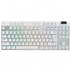 Клавiатура бездротова Logitech G PRO X TKL Lightspeed White Tactile (920-012148)