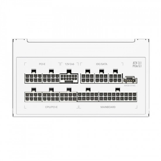 Блок живлення GameMax RGB Pro 850G 850W White