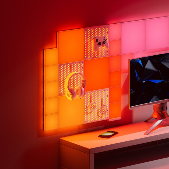 Розумні світлові панелі Nanoleaf Blocks Combo XL з підтримкою HomeKit і Matter, 9 шт. (N8100K02-10CB)