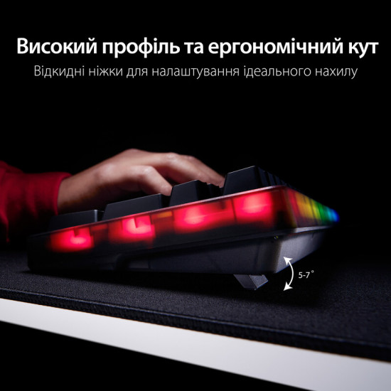 Клавіатура HyperX Origins 2 65 HX Red USB Black (B4QS3AA)