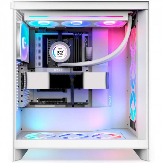Корпус NZXT H7 Flow RGB White (CM-H72FW-R1) без БЖ